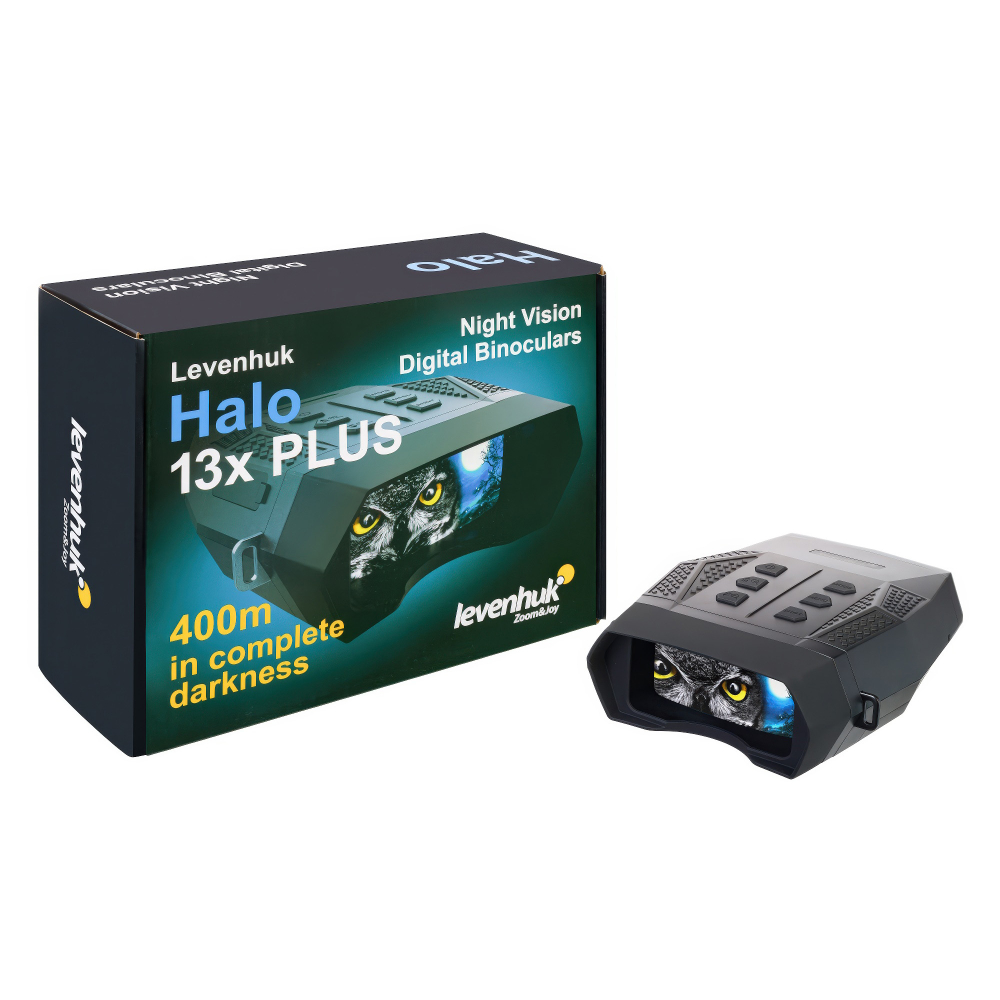 Бинокль цифровой ночного видения Levenhuk Halo 13x PLUS - Дисплей 640х480 px