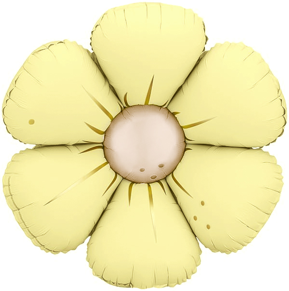 Фигура 25" Цветок, Ромашка (надув воздухом), Желтый, Сатин Fl