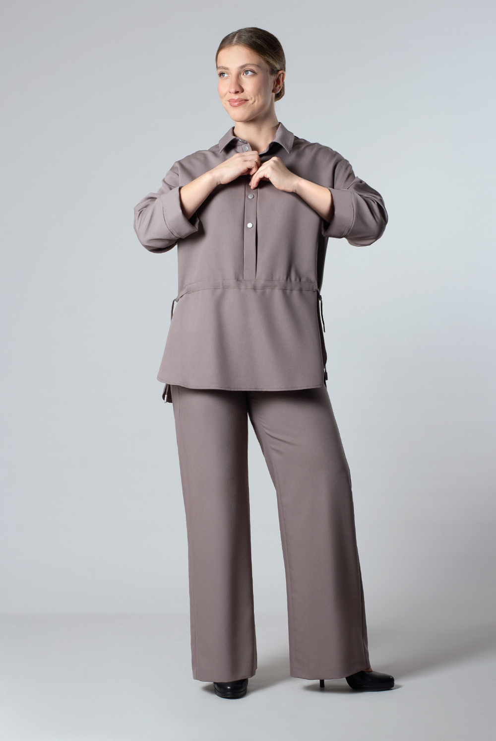 Брюки женские 4459ВП, какао #481Как024459ВП