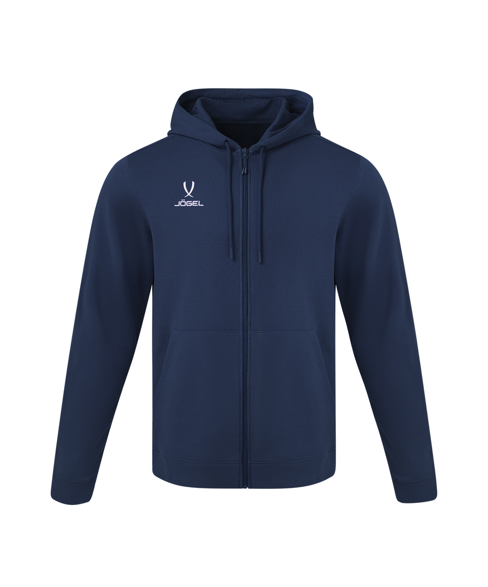 Флисовое худи на молнии ESSENTIAL Cotton Fleece FZ Hoodie, темно-синий, детский