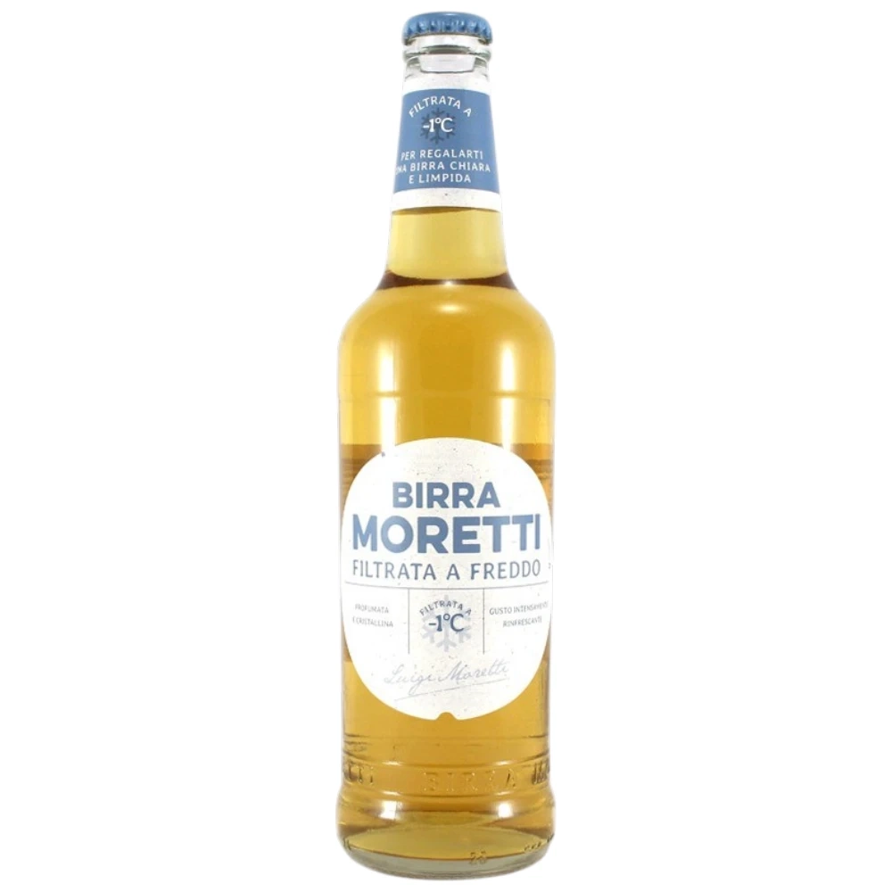 Пиво Birra Moretti Холодной фильтрации светлое 0,33 л. glass