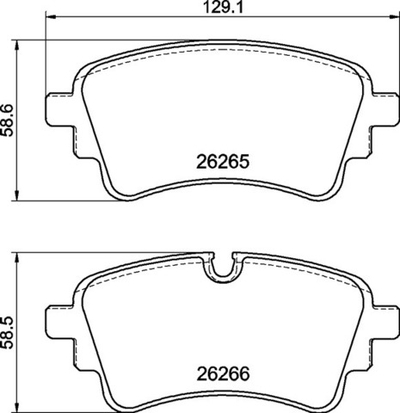BREMBO - P85185-BRB - Brake Pad Set, disc brake