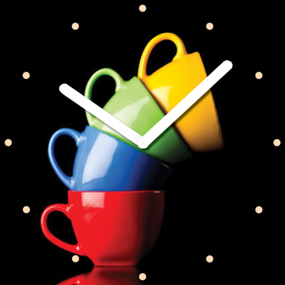 Innova Часы W09664 Кружки , квадратные, стекло, размер 30*30 см | Innova