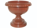 Вазон на ножке большой D395мм терракотовый