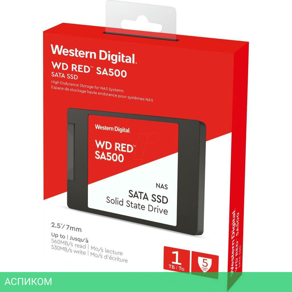 SSD диск WD 1TB Red WDS100T1R0A