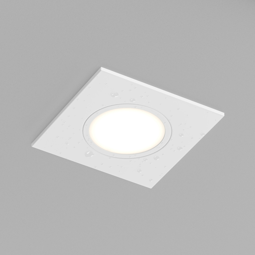 DK3102-WH Встраиваемый влагозащищенный светильник, IP65, до 10 Вт, LED, GU5,3, белый