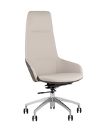 Кресло руководителя TopChairs Soulo светло-серый, серый