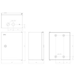 Корпус металлический ЭРА SIMPLE ЩМПг-00 (290х220х155) IP54 У2 серый