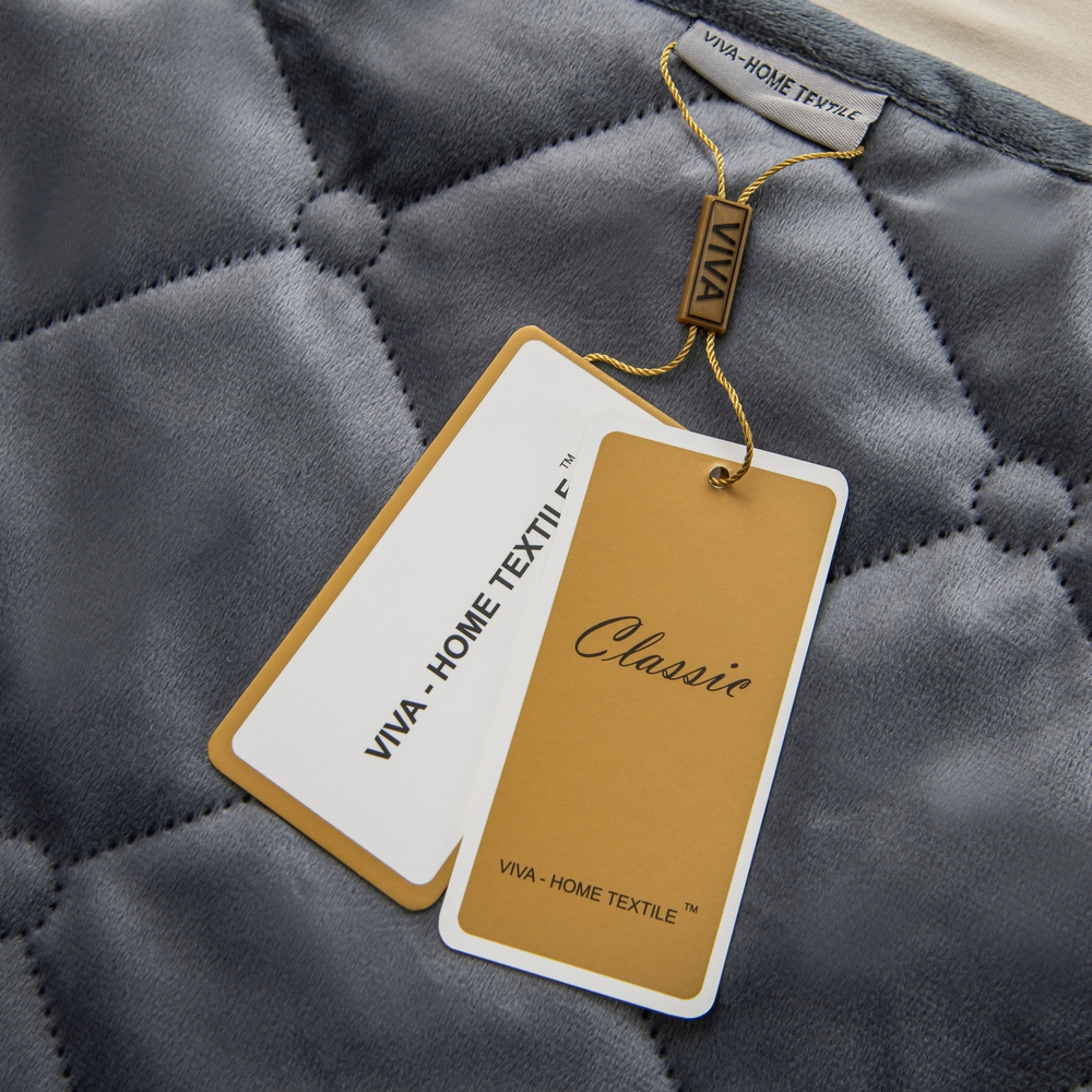 Велюровое покрывало ромб OVF030