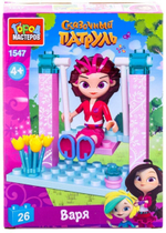 Конструктор пластмассовый 26эл. Сказочный патруль "Варя на качелях" 1547-AA (Город мастеров)