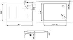 Индукционная стеклокерамич. панель Smeg SI1M4854D