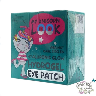 Гиалуроновые гидрогелевые глиттер- патчи для кожи вокруг глаз FUNNY ORGANIX, 60 шт.