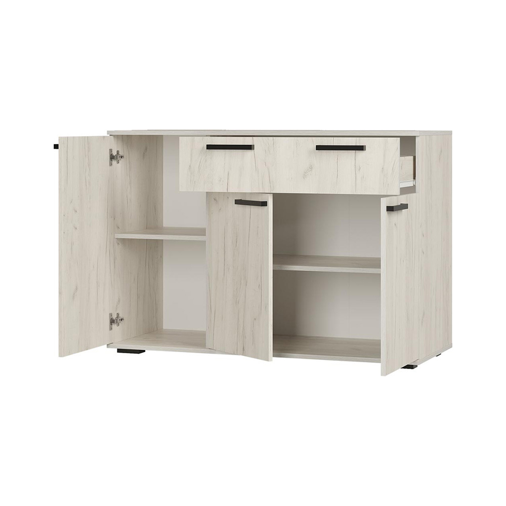 Комод Стандарт-4, Дуб крафт белый