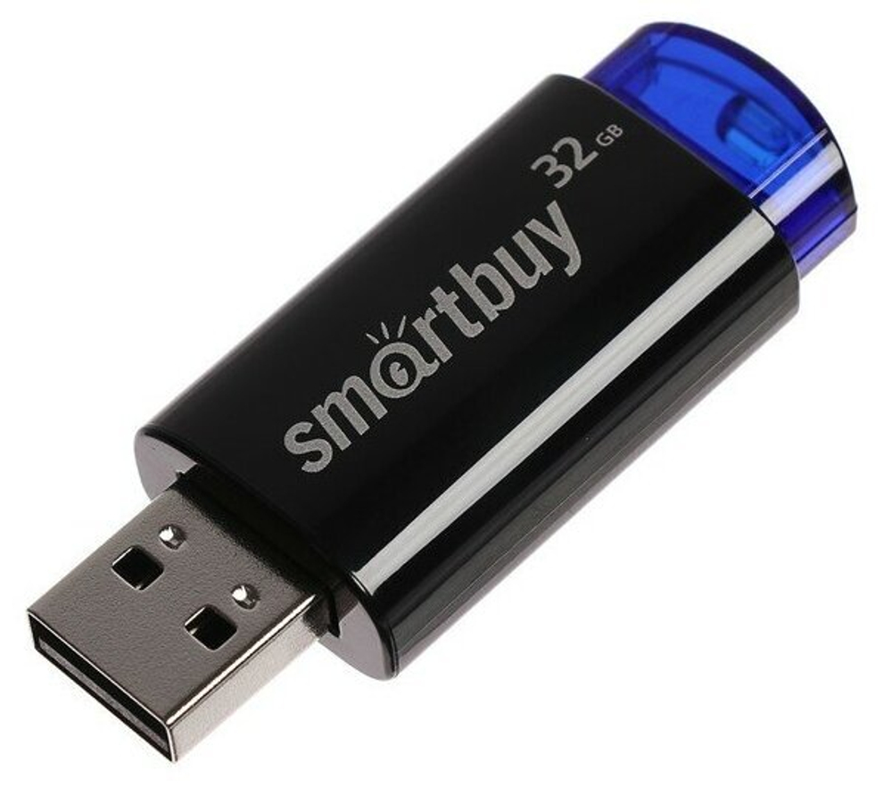 USB Флешка 32GB SmartBuy Click, USB 2.0, черная