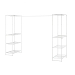 Полка с платяной штангой - IKEA JOSTEIN/ЙОСТЕЙН ИКЕА, 61х180х270 см, белый