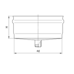 Конденсатоотвод для трубы (430/0,5 мм) Ф150 внеш.