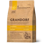 GRANDORF Adult Mini (4 Meat Recipe) PROBIOTIC для мелких пород, 4 вида мяса (чувствительное пищеварение, склонность к аллергии)