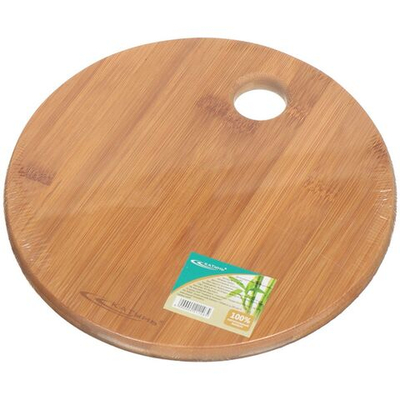 Доска разделочная бамбук, 22х22 см, кругл, Катунь, КТ-ДР-202