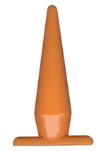Оранжевая анальная пробка Funky - 10,5 см.