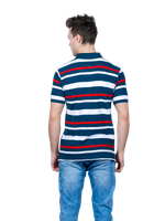 Рубашка-поло мужская Cottonfeels, красный/синий 550589