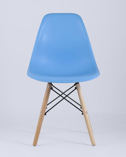 Стул Eames Style DSW голубой x4 (разборный каркас)