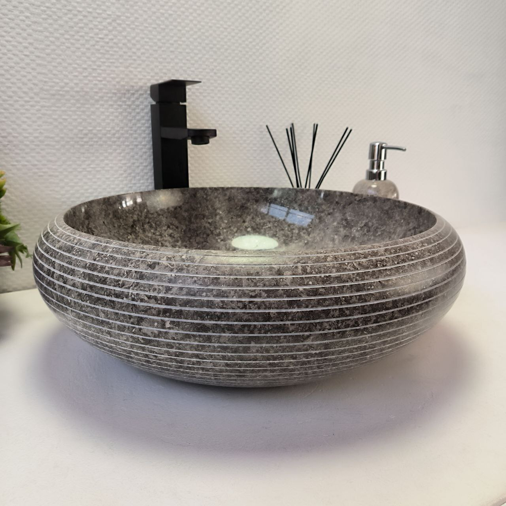Раковина из мрамора Donut Grey Allur DM-60180 45*45*15