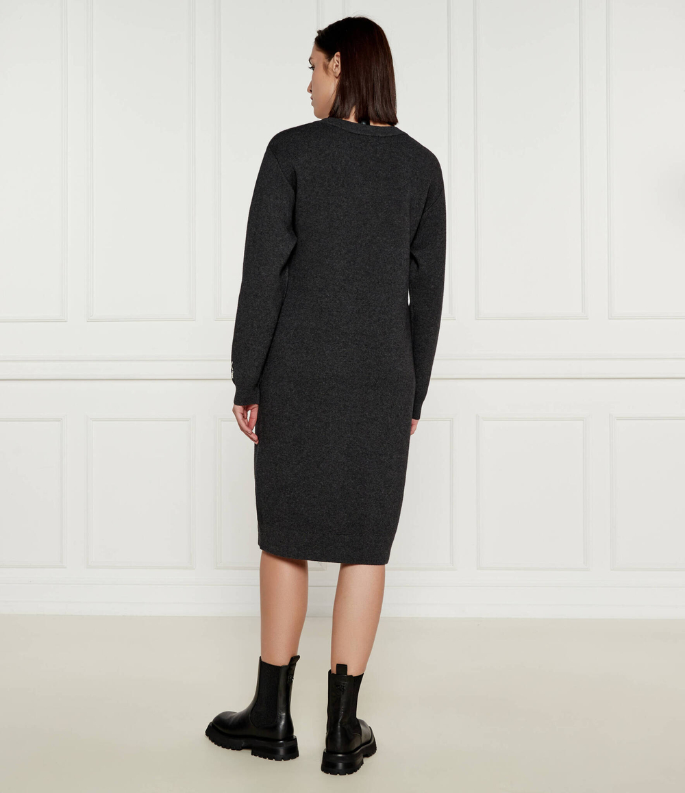 Хлопковое платье DKNY - серый(D2G4A160)