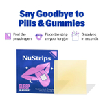 NuStrips, Sleep In A Strip™, голубика, 30 полосок