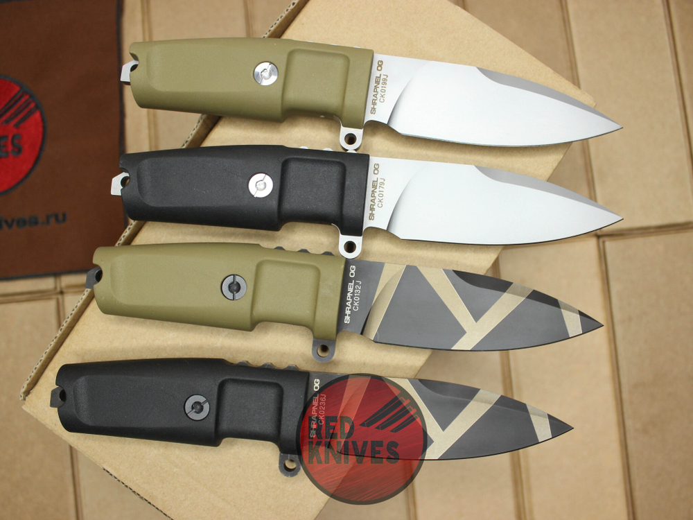 Нож Extrema Ratio Shrapnel OG - черная рукоять, клинок черный камо