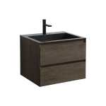 Тумба под раковину Vincea Luka 600 подвесная, 2 выкатных ящика soft-close, R.Oak