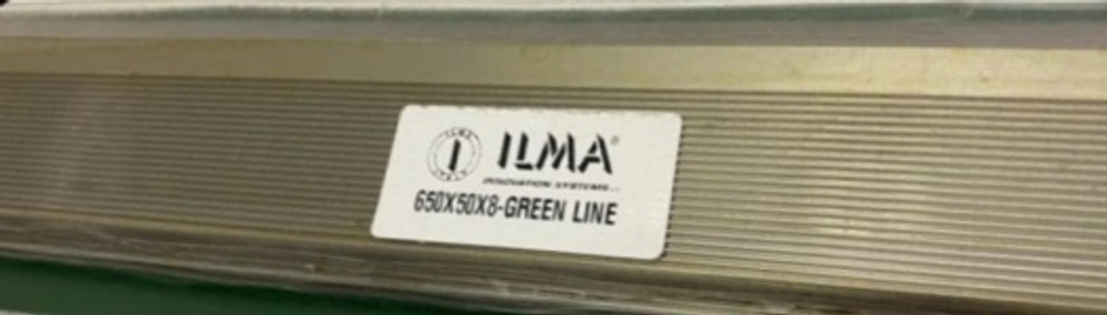 Нож бланкетный с насечкой HSS 650x50x8 Green Line, ILMA