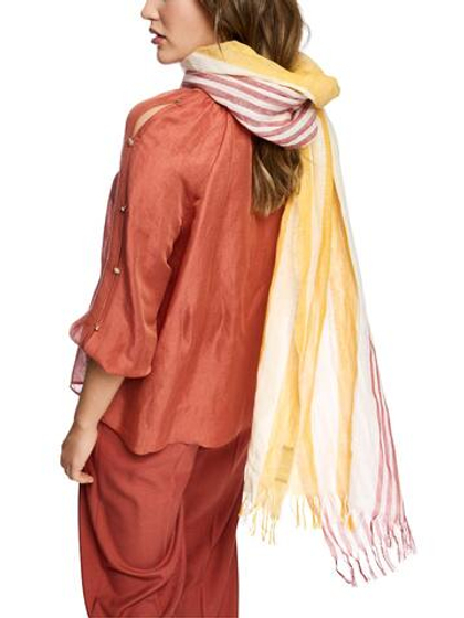Marc Cain Шарф из льна и хлопка
