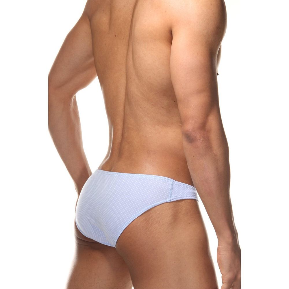 Мужские трусы слипы голубые DARKZONE DZN6463