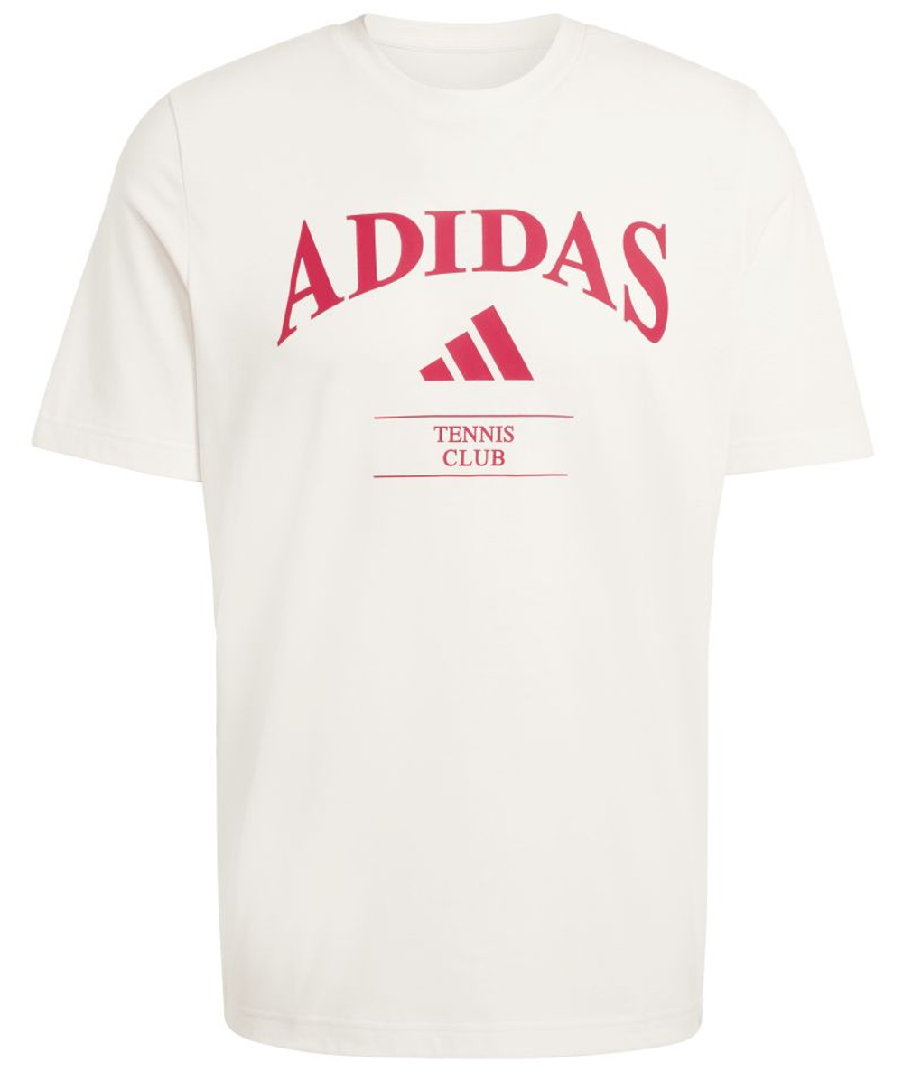 Теннисная футболка Adidas Heritage Graphic Club - chalk white/power red