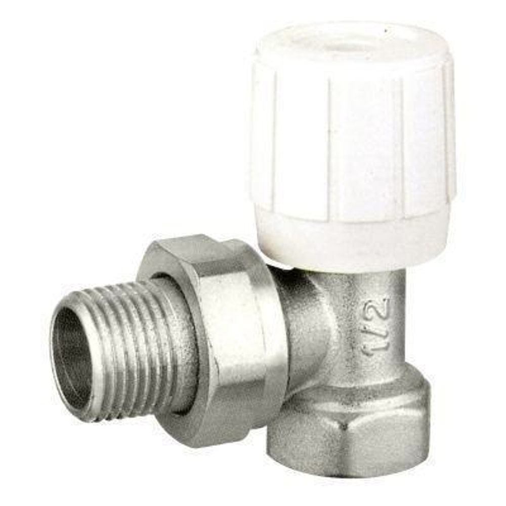 Клапан регулировочный ручной для радиатора VALFEX угловой 3/4" (компактный)