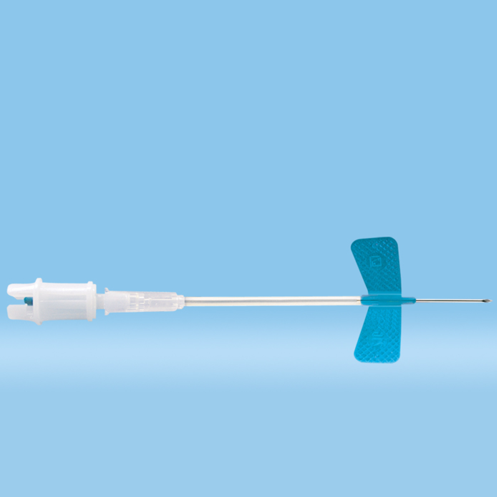 Игла-бабочка 23G*3/4" (0,6х19/80мм), голубая, с адапт. д/Моноветта,85.1640.005,Sarstedt, 120 шт/уп