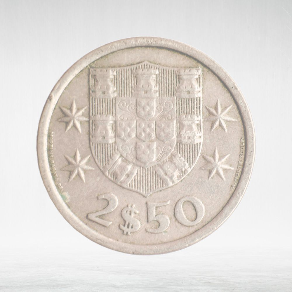Portugal, 2.50 Escudos, 1971, VF