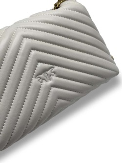 LADY LOVE BAG PUFF HEART - white gold