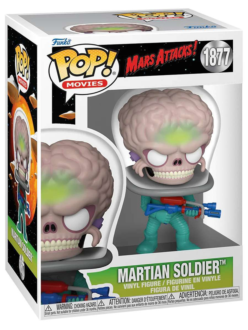 Фигурка Funko POP! Movies Mars Attacks Martian Soldier (1877) 83566