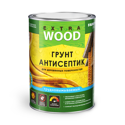 FARBITEX ПРОФИ WOOD ЕХTRA  Грунт-антисептик трудновымываемый для деревянных поверх 9л