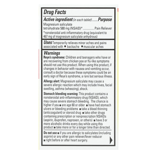 Percogesic, Обезболивающее для спины, максимальная эффективность, 580 мг, 48 капсул, покрытых оболочкой, которые легко глотать