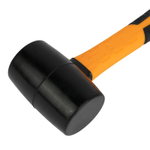 Киянка резиновая черная 220 гр с фиберглассовой рукояткой INGCO