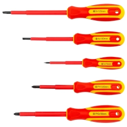 Отвертки диэлектрические, набор 5пр. FORCEKRAFT FK-2125