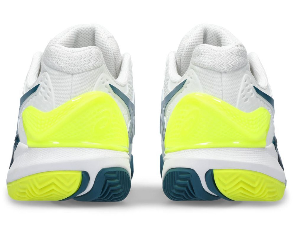 Мужские кроссовки теннисные Asics Gel-Resolution 9 Clay - white/restful teal