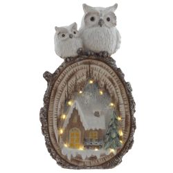 GAEM Фигурка декоративная "Совы" (подсветка, 3xAA, н/п), L31 W13 H53 см