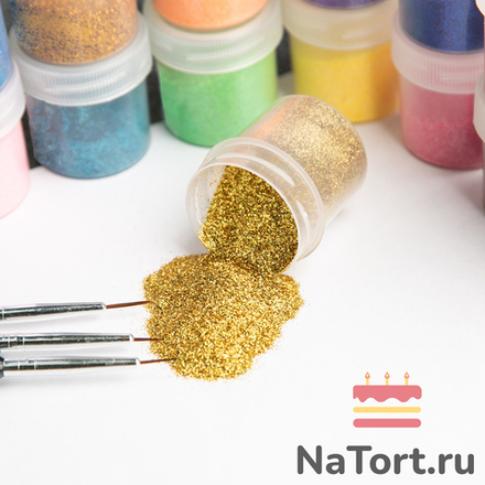 Блестки декоративные «Золото голографическое»