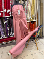 Курточно-тренчевый однотонный хлопок (без пропитки) (Christian Dior, 100%хлопок, Розовое цветение, 156, 190 гр/м2)