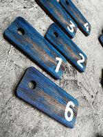 Номерки для ключей 2х5см