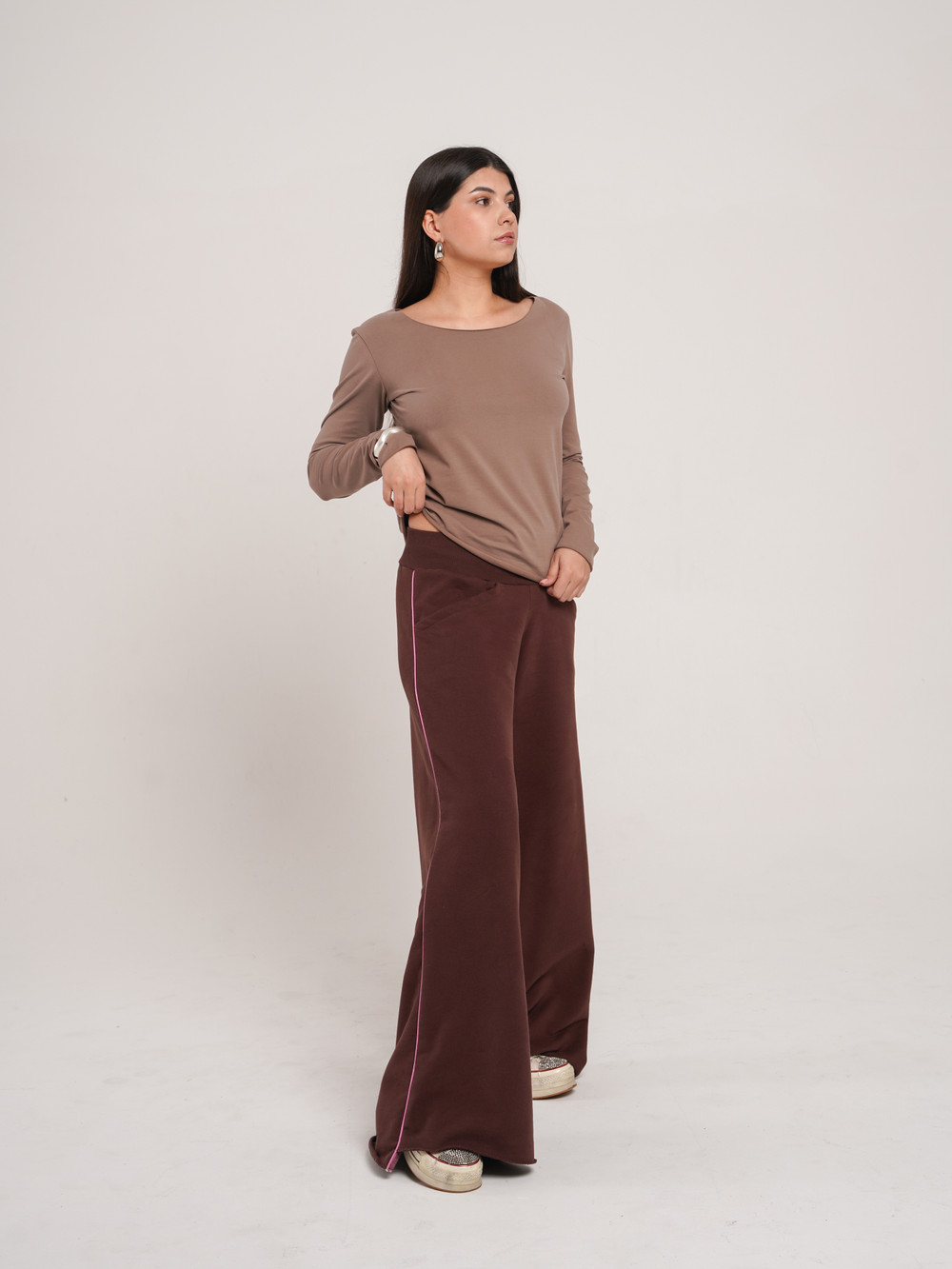 Лонгслив Базовый Мокко