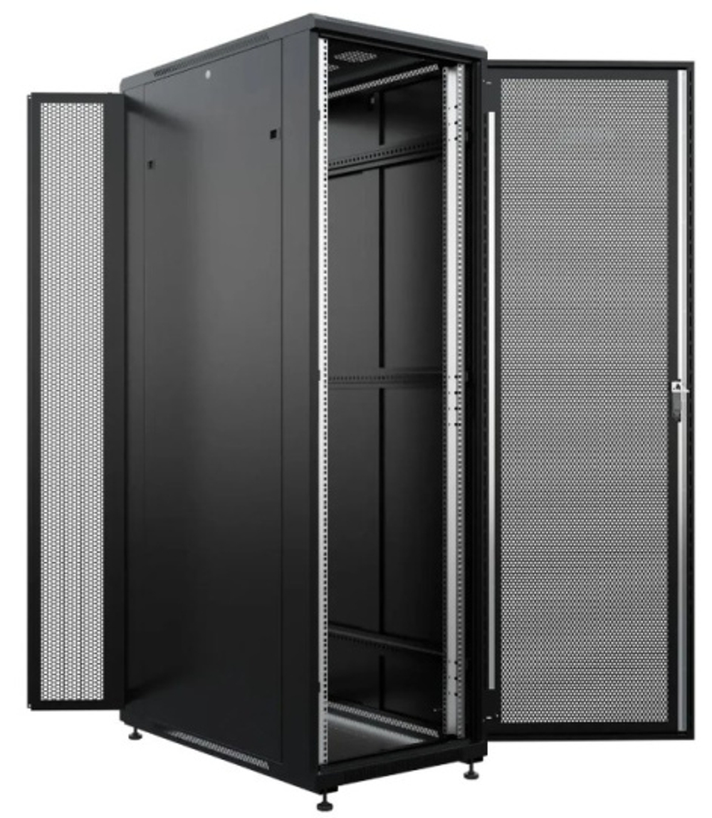 Шкаф напольный 19", 42U NTSS NTSS-R42U60100PD/PDD-BL